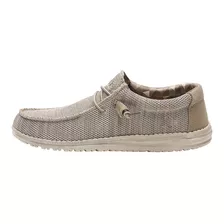 Mocasin Hey Dude Wally Sox Beige Hombre