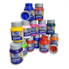 Tinta Para Tecido Fosca Acrilex 37ml Várias Cores - 3 Unid.