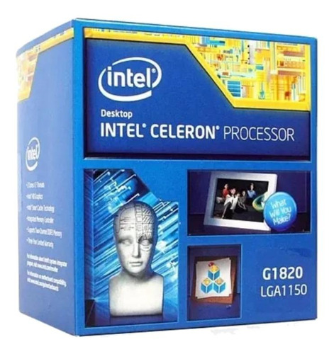 Processador Gamer Intel Celeron G1820 Bx80646g1820 De 2 Núcleos E  2.7ghz De Frequência Com Gráfica Integrada
