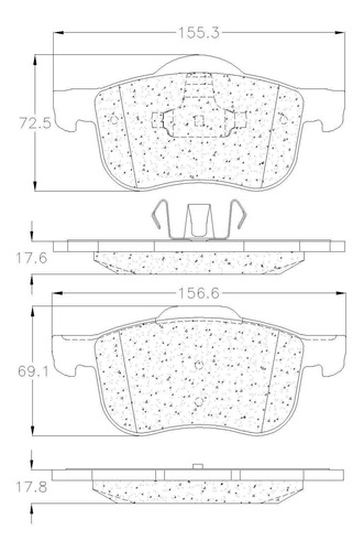 Volvo V70 2001 2.4t Balatas Delanteras Grc Foto 2