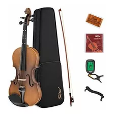 Eastar 3/4 Violín Set Fiddle Eva-3 Matte Para Niños Principi