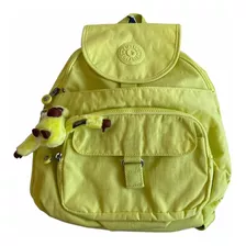 Mochila Kipling Queenie Verde Limón Verano Original