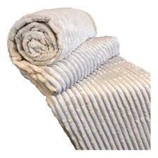 Cobertor Manta Flannel Antialérgico King Queen 2,20 X 2,40 Cor Gelo