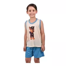 Pijama Infantil Masculino Short Camiseta Super Heroi Ref 165