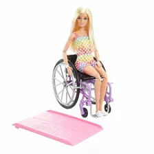 Barbie Fashionista Loira Macacão Cadeira Rodas 194 Mattel