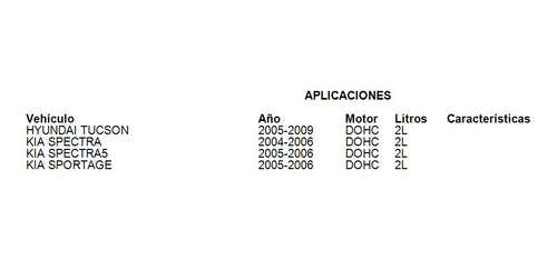 Juego Completo Juntas Motor Spectra5 2005-2006 2.0l Foto 2