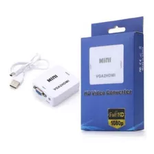 Mini Conversor Hdmi P/ Vga Adaptador De Video Hd