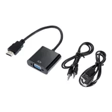 Adaptador Hdmi A Vga Full Hd Audio 5v Ideal Ps4 A Monitor 