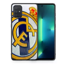 Funda Galaxy A71 Real Madrid Logo A51 A21s A31 A80 A72 A32