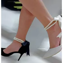 Zapatos Stilletos De Charol Con Perlas Envío Gratis A Domici