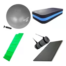 Studio Pilates Fit Ball 65 Mat Yoga Step Eva Faixa Elástica