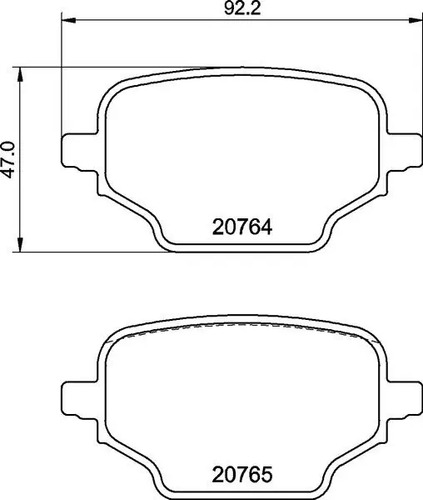 Balatas Brembo Peugeot Partner Box Body/mpv 2019 Tra Foto 4