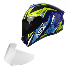 Capacete Asx + Viseira Fume - Asx Draken Masculino Feminino