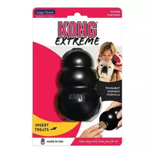 Kong Extreme L Juguetes Rellenable Large Perros Color Negro