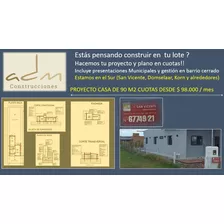 Constructora, Proyecto Y Planos Municipales Facilidades !!!!