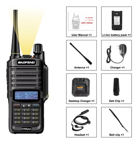 Baofeng Radio Bf-uv9r Plus Uhf Con Manos Libres Profesional Foto 2