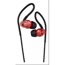 2 Fones Vokal E20 In Ear Retorno Monitor Com Microfone Cor Vermelho