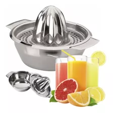 Espremedor De Frutas Manual Inox Profissional Laranja Limão 