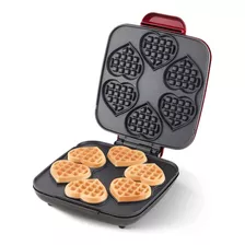 Maquina Waffles 6 Mini Pzas Corazón San Valentin 14 Febrero