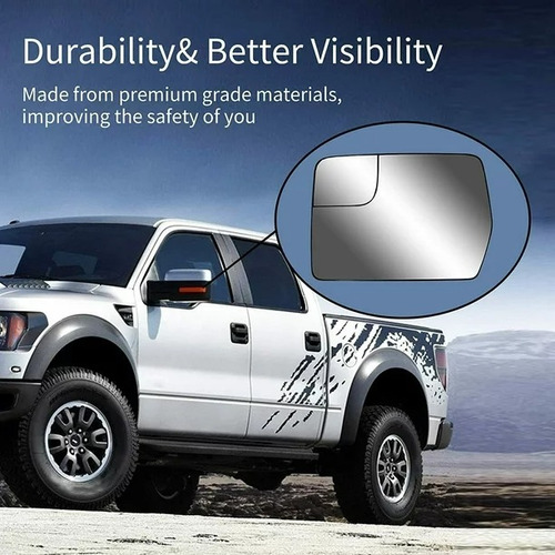 Repuesto Espejo Cristal Retrovisor Ford F-150 2011-2014 Foto 6