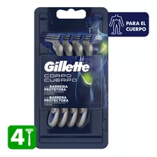 Maquina Afeitar Desechable Gillette Cuerpo X4un