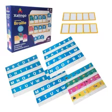 Brinquedo Aprendendo Braille Alfabeto E Figuras 96 Cartas