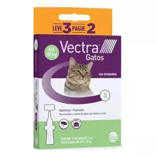 Vectra Gatos Para Gatos Até 10kg - 3 Pipetas Envio Imediato