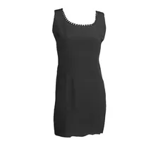 Vestido Negro, Acetato/ Rayon, Soprano Mimi, Talla Xs