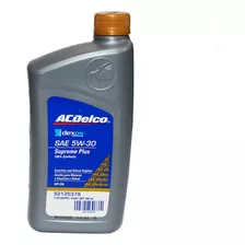 Aceite De Motor. Acdelco Supreme Plus Sae 5w-30 Dexos 2 (1/4
