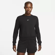 Sudadera De Cuello Redondo Nike Dri-fit One Mujer Negro