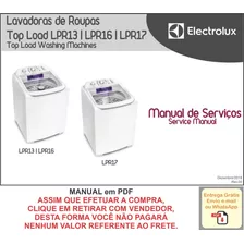 Manual Técnico Serviço Electrolux Lpr13 - Lpr16 - Lpr17