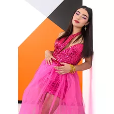 Vestido Lentejuela Fiusha