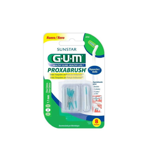 Cepillo Interdental Gum Proxabrush 414 Fino Cónico 8 U