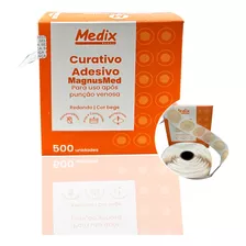 Kit 2500un Curativo Pós Coleta Adesivo Hipoalérgico Rolo