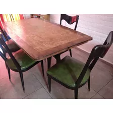 Juego De Comedor Usado De 6 Sillas 