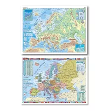 Mapa Mural Europa División Política - Plastificado