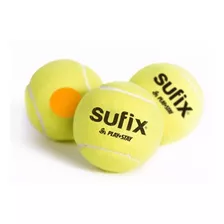 Set De 3 Pelotas De Tenis Sufix Punto Naranjo