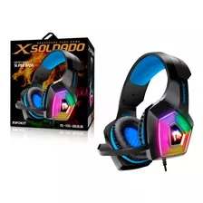 Fone Headset Fone Gamer Fone De Ouvido Gamer Led X Soldado