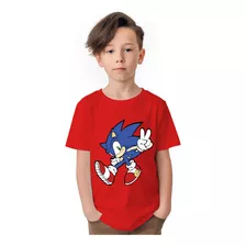 Polera Niños Sonic Hedgehog Victory Algodon Wiwi