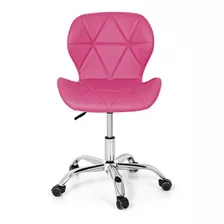 Cadeira De Escritório Império Brazil Business Slim Ergonômica Rosa Com Estofado De Couro Sintético X 2 Unidades