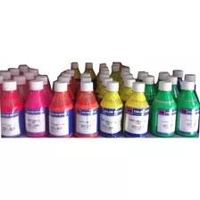 Kit 5 Pigmentos Fluor Al Agua Serigrafía Textil X 250 Grs