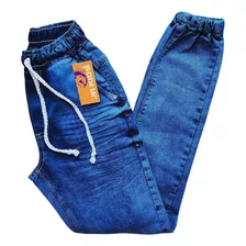 Calça Jeans Modelo Jogger Lisa Feminina Infantil Juvenil