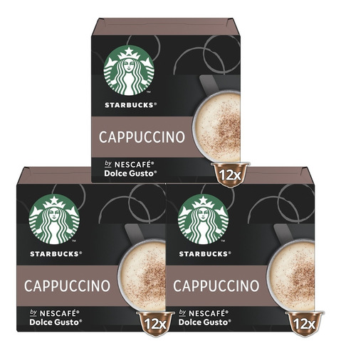 Cápsulas De Café Starbucks Cappuccino X3 Cajas