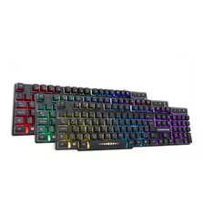 Teclado Gamer Rainbow Led Rgb Multimidia Anti Ghosting Km52