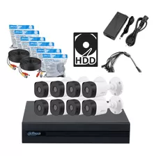 Kit Dahua Xvr 8ch / 8 Bullet 3.6mm 2mp