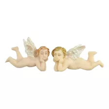 Molde Silicone Artesanato 2 Anjos Deitados Batizado Anjo Hb