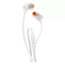Fone De Ouvido Com Fio Jbl Tune 110 Branco T110 In-ear White