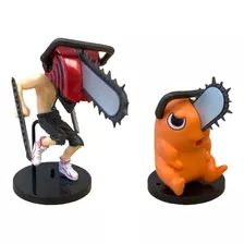 Figuras Chainsaw Man 2piezas Denji Pochita Anime 18cm