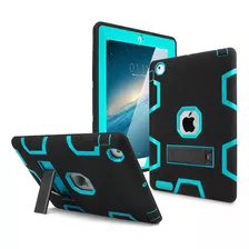 Funda iPad 2,3,4 Goma Resistente A Impactos/negro Azul