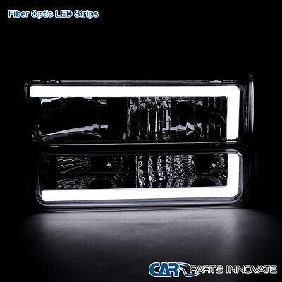 For 1994-1998 Gmc Yukon Sierra C/k 1500 Headlights+led T Oaa Foto 2